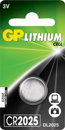 Knappcell GP Lithium CR 2025
