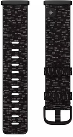 Fitbit Armbånd Large Vævet Charcoal - Versa 3/sense