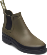Rain Boots - Low With Elastic Regnstövlar Skor Green ANGULUS