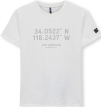 Kobluke S/S Brooklyn Tee Box Jrs T-shirts Short-sleeved Hvit Kids Only*Betinget Tilbud
