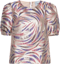 Noria Bluse Tops Blouses Short-sleeved Multi/patterned Minus