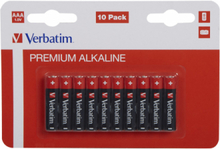 Verbatim Batterier: Premium, AAA (LR3), 1,5V, Alkaline, 10-pack