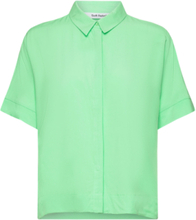 "Srfreedom Ss Shirt Tops Shirts Short-sleeved Green Soft Rebels"
