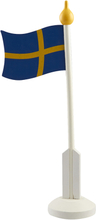 Bordsflagga i Trä Svenska Flaggan - 37 cm