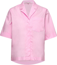 Dagny Shirt Kortermet Skjorte Rosa Second Female*Betinget Tilbud
