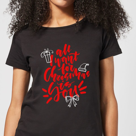 All I Want For Christmas Women's T-Shirt - Black - 5XL