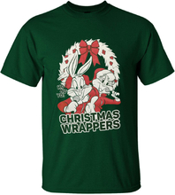 Warner Brothers Men's Bugs Bunny Christmas T-Shirt - Green - S