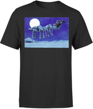 Star Wars Weihnachten ATAT Darth Vader Schlitten T-Shirt - Schwarz - S