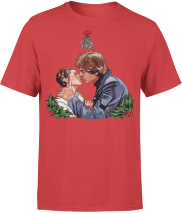Star Wars Weihnachten Mistletoe Kiss T-Shirt - Rot - L