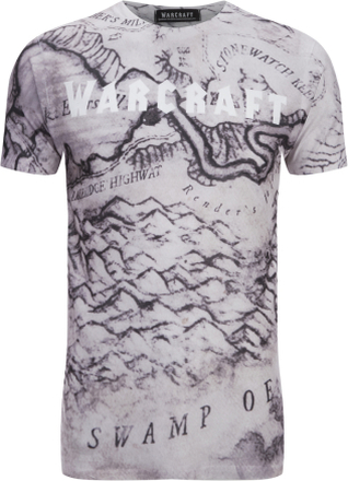Warcraft Men's Map T-Shirt - White - L