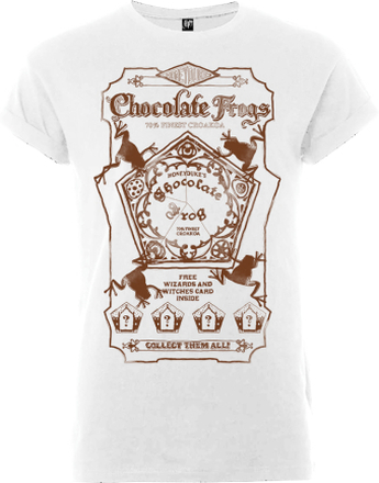 Harry Potter Honeydukes Sepia Chocolate Frogs Women's White T-Shirt - XXL