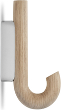 "Hook Hanger Mini Oak/Chrome Home Storage Hooks & Knobs Hooks Brown Gejst"