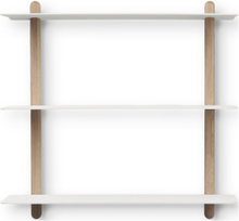 "Nivo Shelf Large A Light Oak/White Home Furniture Shelves Beige Gejst"