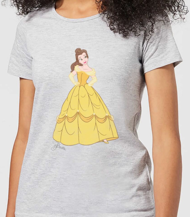 Disney Beauty And The Beast Princess Belle Classic Women's T-Shirt - Grey - S