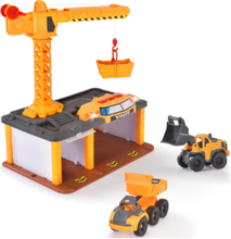Dickie Toys Volvo Construction Station Toys Toy Cars & Vehicles Toy Vehicles Construction Cars Yellow Dickie Toys