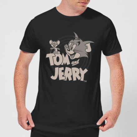 Tom & Jerry Circle Men's T-Shirt - Black - M