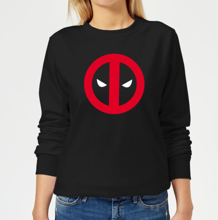 Marvel Deadpool Clean Logo Frauen Sweatshirt - Schwarz - 5XL