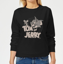 Tom & Jerry Circle Damen Pullover - Schwarz - S