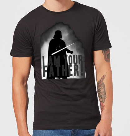 Star Wars Darth Vader I Am Your Father Silhouette Men's T-Shirt - Black - M