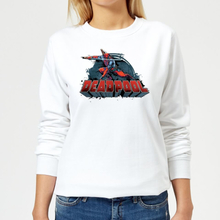 Marvel Deadpool Sword Logo Damen Pullover - Weiß - S