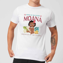 Disney Moana Born In The Ocean Men's T-Shirt - White - M - White