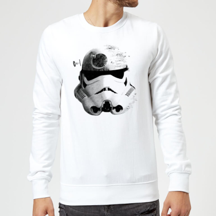 Star Wars Classic Command Stromtrooper Death Star Pullover - Weiß - L