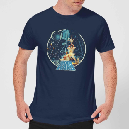 Star Wars Classic Vintage Victory Herren T-Shirt - Navy Blau - XL