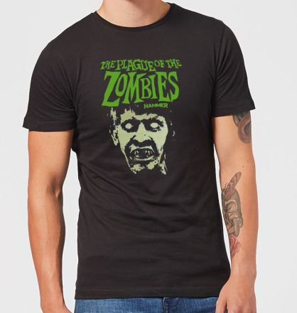 Hammer Horror Plague Of The Zombies Portrait Men's T-Shirt - Black - XL