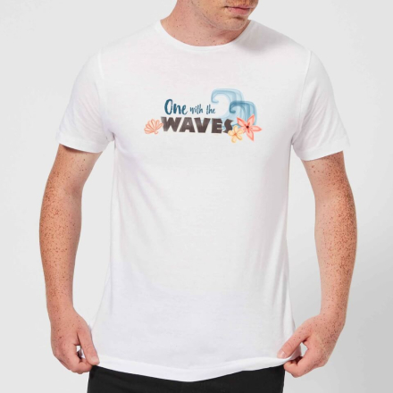 Disney Moana One with The Waves Men's T-Shirt - White - XXL - White