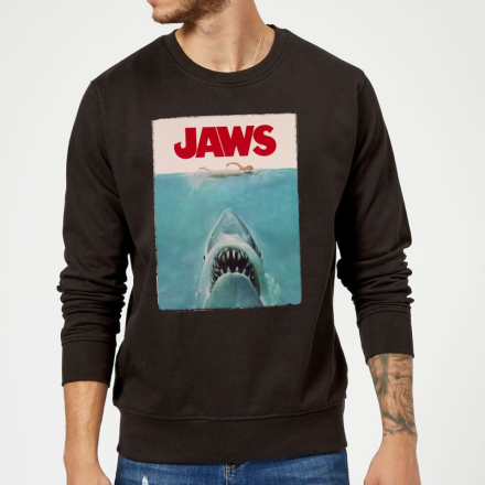 Jaws Classic Poster Sweatshirt - Black - XL