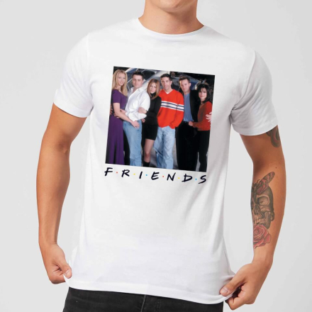 Friends Cast Pose Men's T-Shirt - White - L - White