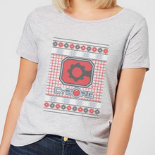 DC Cyborg Knit Women's Christmas T-Shirt - Grey - S