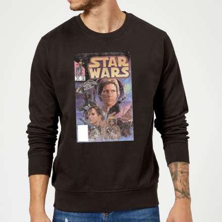 Star Wars Classic Classic Comic Book Cover Pullover - Schwarz - XL
