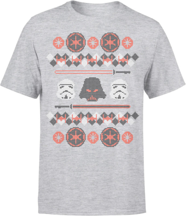 Star Wars Weihnachten Empire T-Shirt - Grau - L