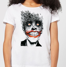 Batman Joker Face Of Bats Damen T-Shirt - Weiß - S