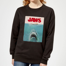 Jaws Classic Poster Women's Sweatshirt - Black - S