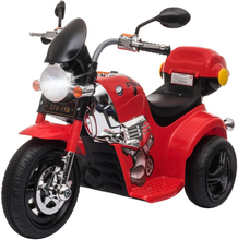 Moto giocattolo elettrica per bambini 3-6 anni 6V a batteria in PP acciaio rossa