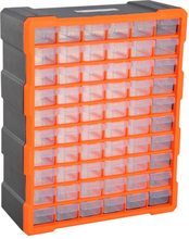 Cassettiera box per accessori porta minuteria arancione