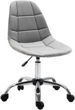 Sedia girevole per scrivania ufficio ergonomica regolabile grigio studio