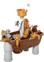 Nave dei pirati giocattolo per bambini con 26 accessori da spiaggia
