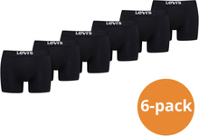 Levi's Boxershorts Heren 6-pack Solid Organic Cotton Black-S