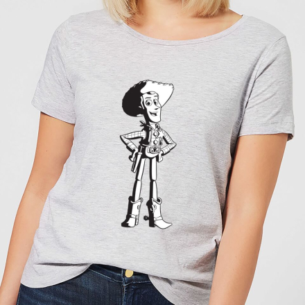 Toy Story Sheriff Woody Damen T-Shirt - Grau - M