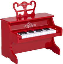 Tastiera elettonica pianoforte per bambini 3-6 anni con 25 tasti in abs rosso