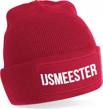 IJsmeester muts - unisex - one size - rood