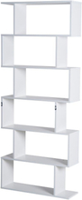 Libreria di design moderno scaffale bianco, 80x23x192cm