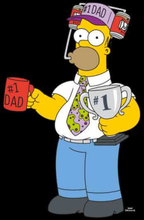 The Simpsons Homer Number 1 Dad Women's Cropped Hoodie - Black - XS - Schwarz