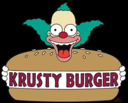 The Simpsons Krusty Burger Logo Women's Cropped Hoodie - Black - XS - Schwarz