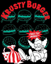The Simpsons Krusty Burger Women's Cropped Hoodie - Black - XS - Schwarz