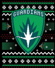 Guardians Of The Galaxy Badge Pattern Christmas Women's Christmas Jumper - Black - L - Black