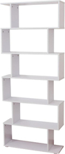Libreria di design mobili ufficio scaffale in legno 80x24x191cm bianco